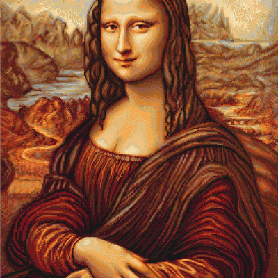 фото: картина для вышивки крестом Мона Лиза