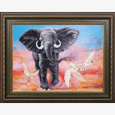 Набор для вышивки бисером Африканский слон
