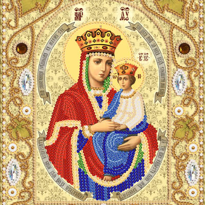 изображение: набор для вышивки бисером Богородица Споручница грешных