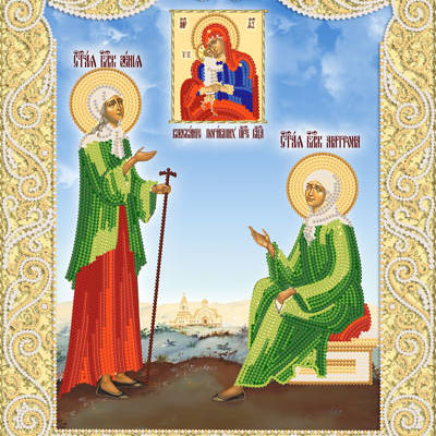 изображение: Икона Блаженных Ксении Петербургской и Матроны Московской