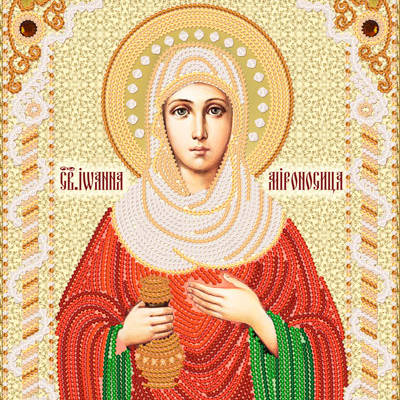 изображение: схема для вышивки бисером иконы Св. Иоанна Мироносица (Яна, Жанна)