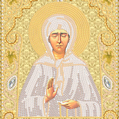 изображение: икона для вышивки бисером Св. Блж. Матрона Московская