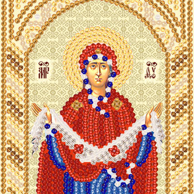 Схема для вышивки бисером Покров Пресвятой Богородицы
