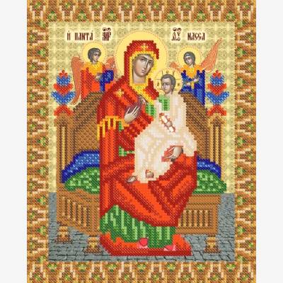 Схема для вышивки бисером иконы Икона Божией Матери Всецарица