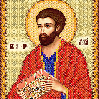 изображение: икона для вышивки бисером Св. апостол и евангелист Лука