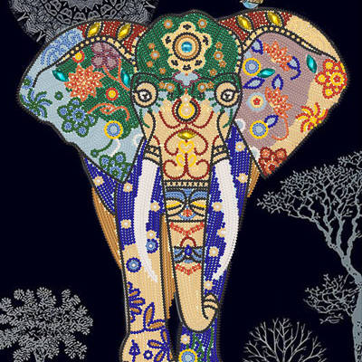 фото: картина для вышивки бисером, Слон