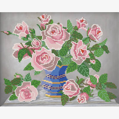 фото: схемы для вышивки бисером Розовые розы