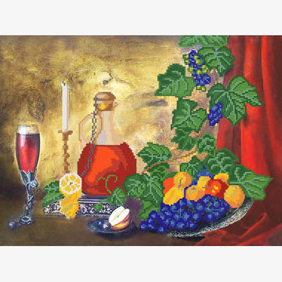 Набор для вышивания «Натюрморт с красным вином»