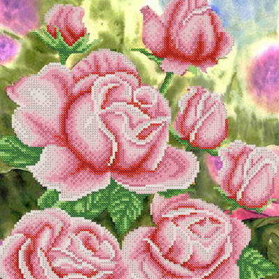 фото: схема для вышивки бисером Садовые розы