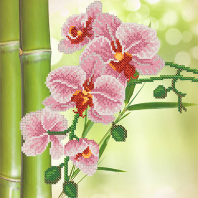 Схема для вышивки бисером Тропические цветы