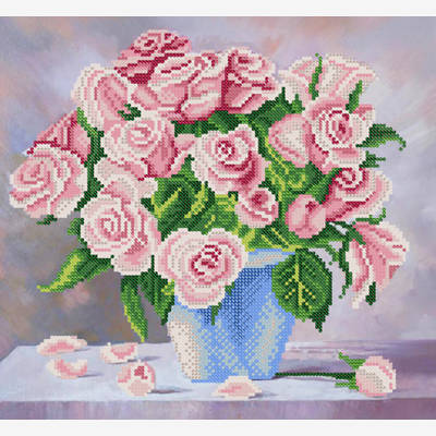 фото: картина для вышивки бисером, Нежные розы