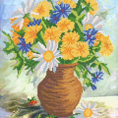 фото: схема для вышивки бисером Летние цветы