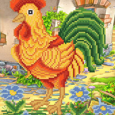 фото: схема для вышивки бисером Петушок фото: схема для вышивки бисером Петушок