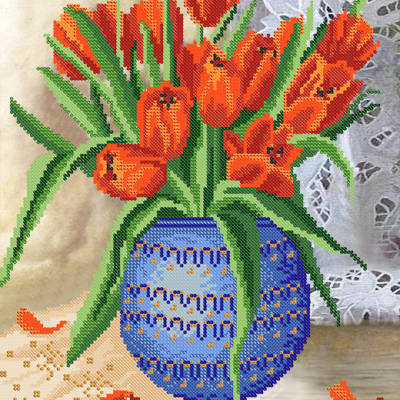 фото: схема для вышивки бисером Время тюльпанов