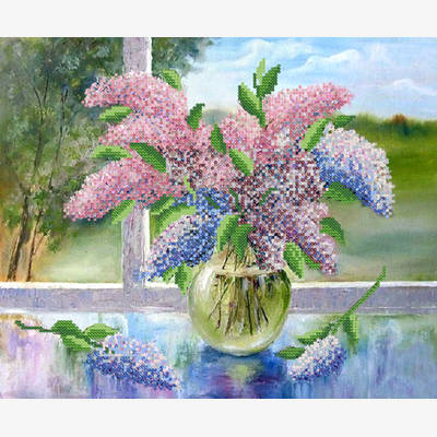 фото: схема для вышивки бисером Сиреневое облако