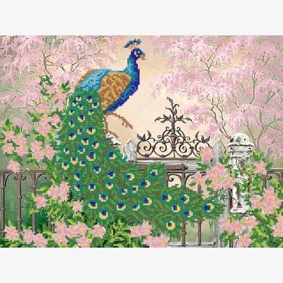 Схема для вышивки бисером Царственная птица Схема для вышивки бисером Царственная птица