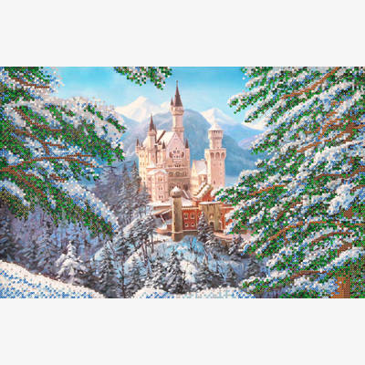 фото: картина для вышивки бисером, Зимний замок