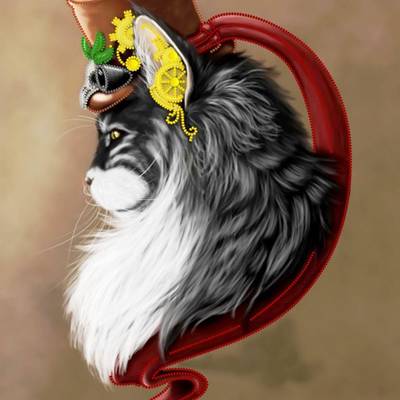 Схема для вышивки бисером Кот в сапогах