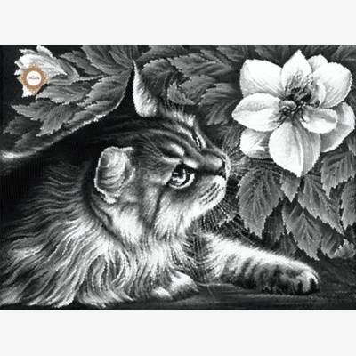 фото: картина для вышивки бисером, Кот