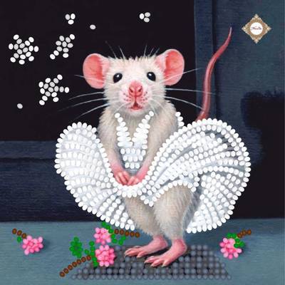 фото: картина для вышивки бисером Маленькая крыса
