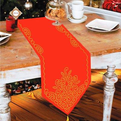 Схема для вышивки бисером дорожки на стол Рождественская сказка