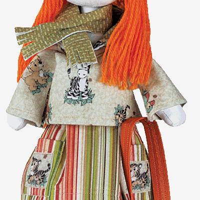 Набор для шитья Текстильная кукла Путешественница