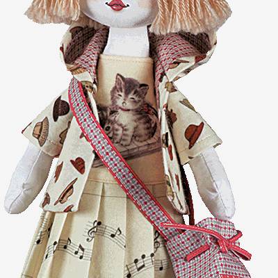 Набор для шитья Текстильная кукла Пианистка