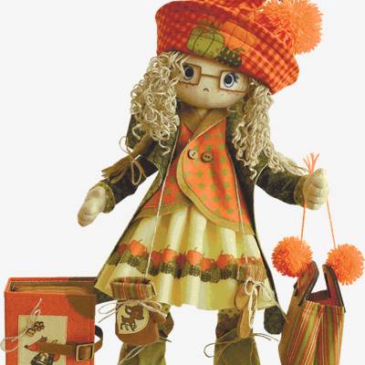 Набор для шитья Текстильная каркасная кукла Осень