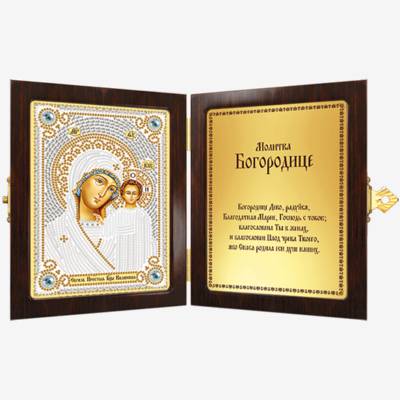 Набор с рамкой-складнем для вышивки бисером Богородица Казанская