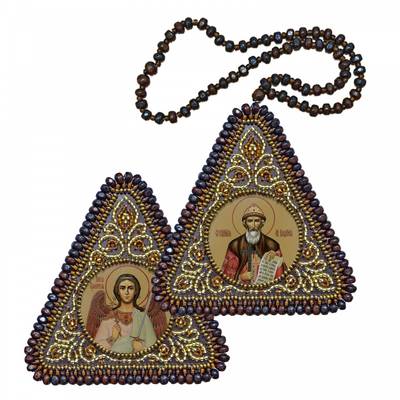 Набор для вышивания двухсторонней иконы Св. Равноап. Князь Владимир и Ангел Хранитель