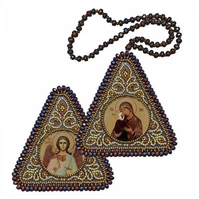 Набор для вышивания двухсторонней иконы Прав. Анна, мать Пресвятой Богородицы и Ангел Хранитель