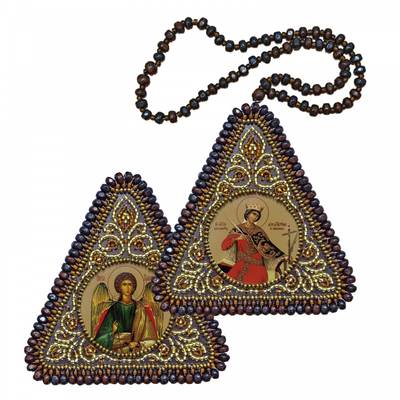 Набор для вышивания двухсторонней иконы Св. Мц. Катерина и Ангел Хранитель