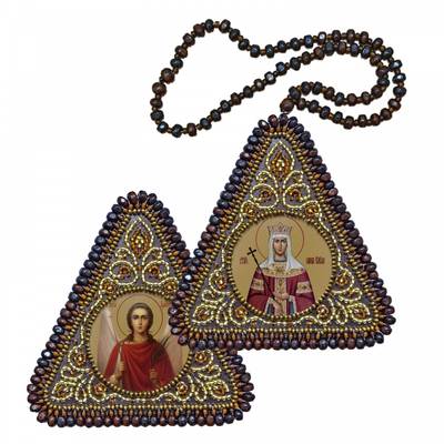 Набор для вышивания двухсторонней иконы Св. Равноап. Царица Елена и Ангел Хранитель