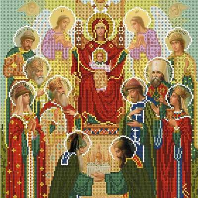 изображение: икона для вышивки бисером Образ Киевской похвалы