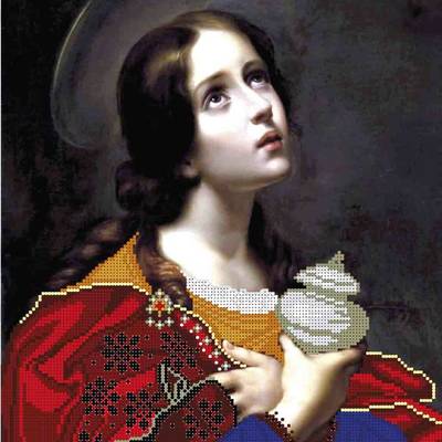 изображение: икона для вышивки бисером Святая Мария Магдалина