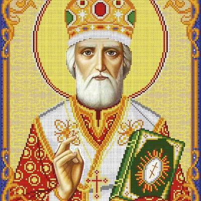 изображение: икона для вышивки бисером Икона Святитель Николай Чудотворец