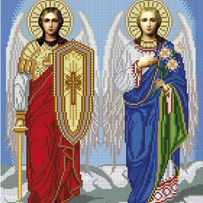 изображение: икона для вышивки бисером Икона Святые архангелы Михаил и Гавриил