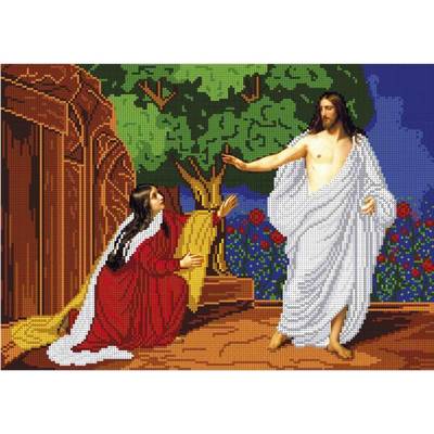 изображение: икона для вышивки бисером Явление воскресшего Христа Марии Магдалине
