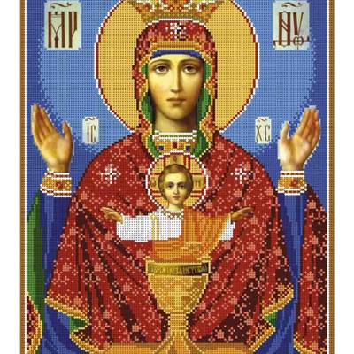 изображение: икона для вышивки бисером Образ Богородицы Неупиваемая чаша
