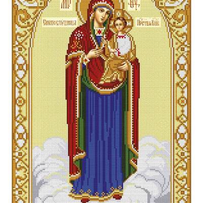 изображение: икона для вышивки бисером, Образ Богородицы Скоропослушница