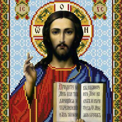 изображение: икона для вышивки бисером Икона Господь Вседержитель