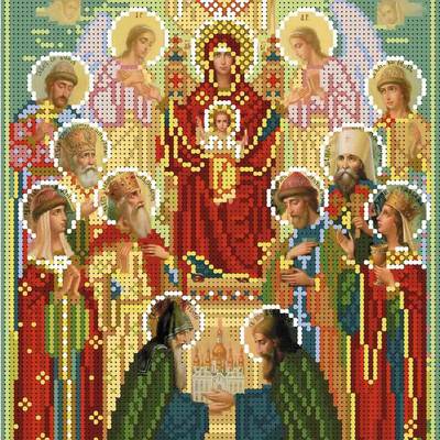 изображение: икона для вышивки бисером Образ киевской похвалы