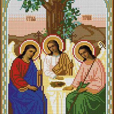 изображение: икона для вышивки бисером Образ Святой Троицы