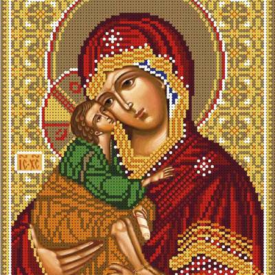 изображение: икона для вышивки бисером Образ Богородицы Донская