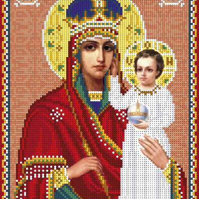 изображение: икона для вышивки бисером Образ Богородицы Призри на смирение