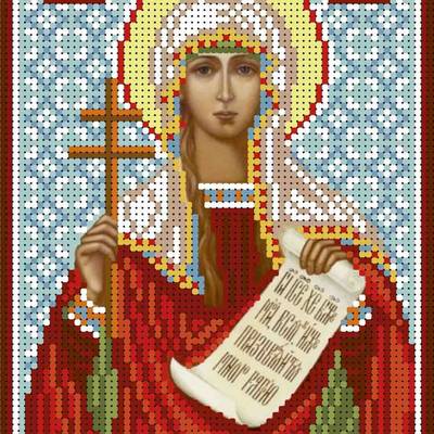 изображение: именная икона для вышивки бисером Святая мученица Таисия