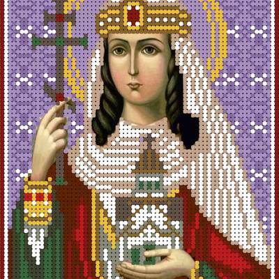 изображение: именная икона для вышивки бисером Святая царица Грузии Тамара