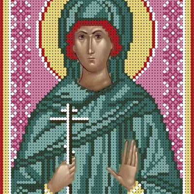 изображение: именная икона для вышивки бисером Святая мученица Фаина