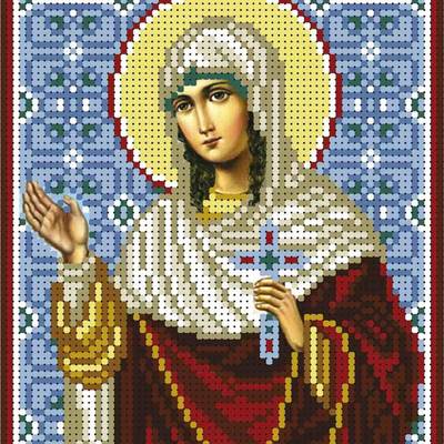 изображение: именная икона для вышивки бисером Святая мученица Юлия