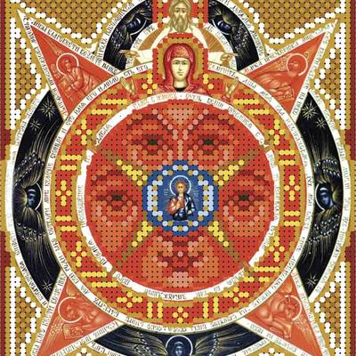 изображение: схема для вышивки бисером иконы Всевидящее Око Господне